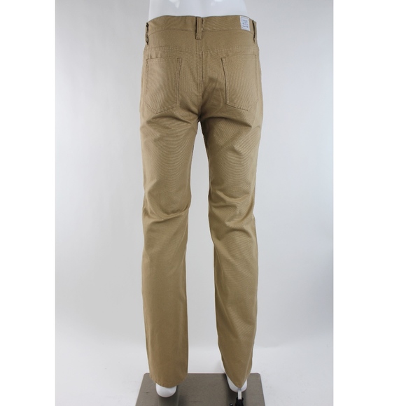 Trademark Beige Denim Straight Leg Work Jeans - Picture 3 of 5